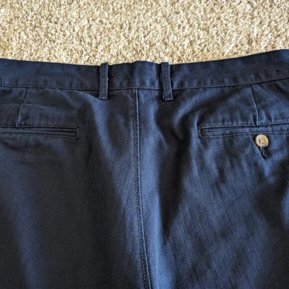 J. Crew Mercantile Flex Navy Blue Chino Pants 34x32 Pants Straight Leg - Picture 3 of 4